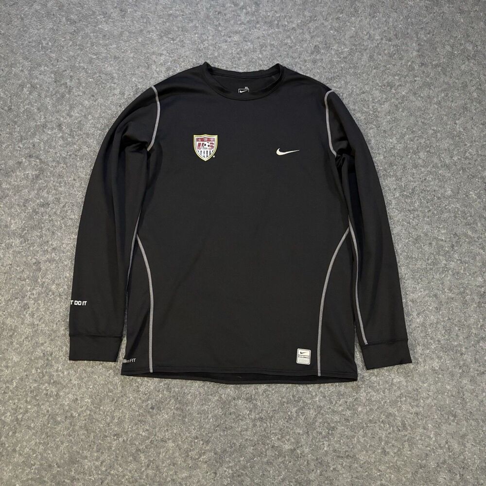 United States Soccer Shirt Youth XL Nike Pro Combat Dri-FIT Long Sleeve Academy